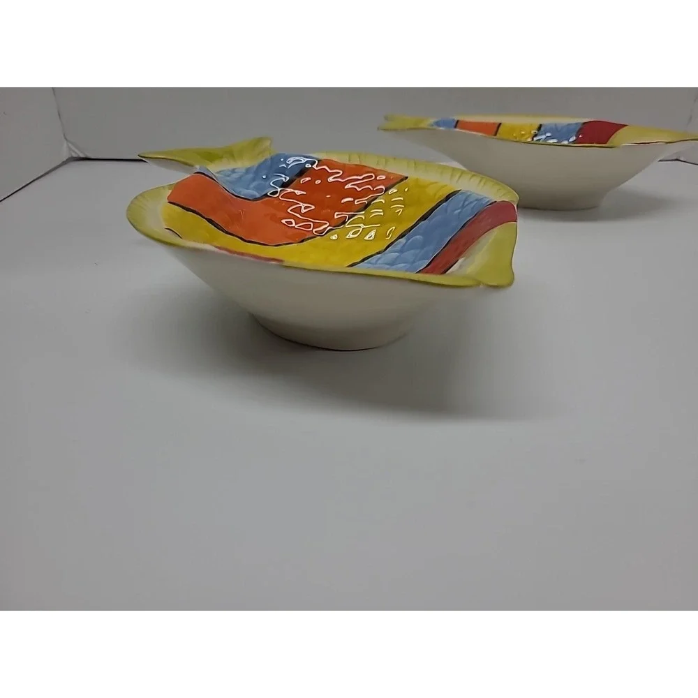 (2) Pier 1 Imports Fish Bowl Dish 7